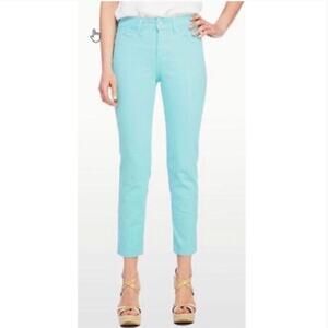 NYDJ Women's Alisha fitted Ankle Jean Light Aqua Blue Size 8P